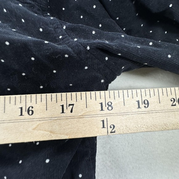 Frank & Eileen Shirt Womens XS Black Polka Dot Frank Corduroy Woven in Italy - Picture 10 of 13